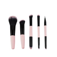 OEM 5PCS Mini Traveling Makeup Brush Set Foundation Powder Blush Multifunctional Vegan Brushes Kiprivate Designed