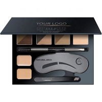 YANEMI 6 blendable shades makeup kit eyebrow  pomade palette multi-colored natural waterproof tinted eyebrow powder