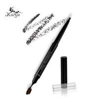 OEM Double Ended Private Label Custom Waterproof Vegan Slim Brow Pen Microblading Retractable Angle Eyebrow Pencil